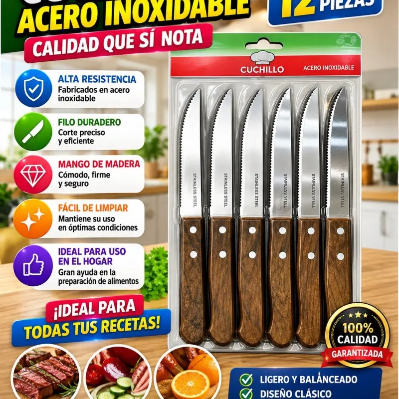 CUCHILLO ACERO INOXIDABLE