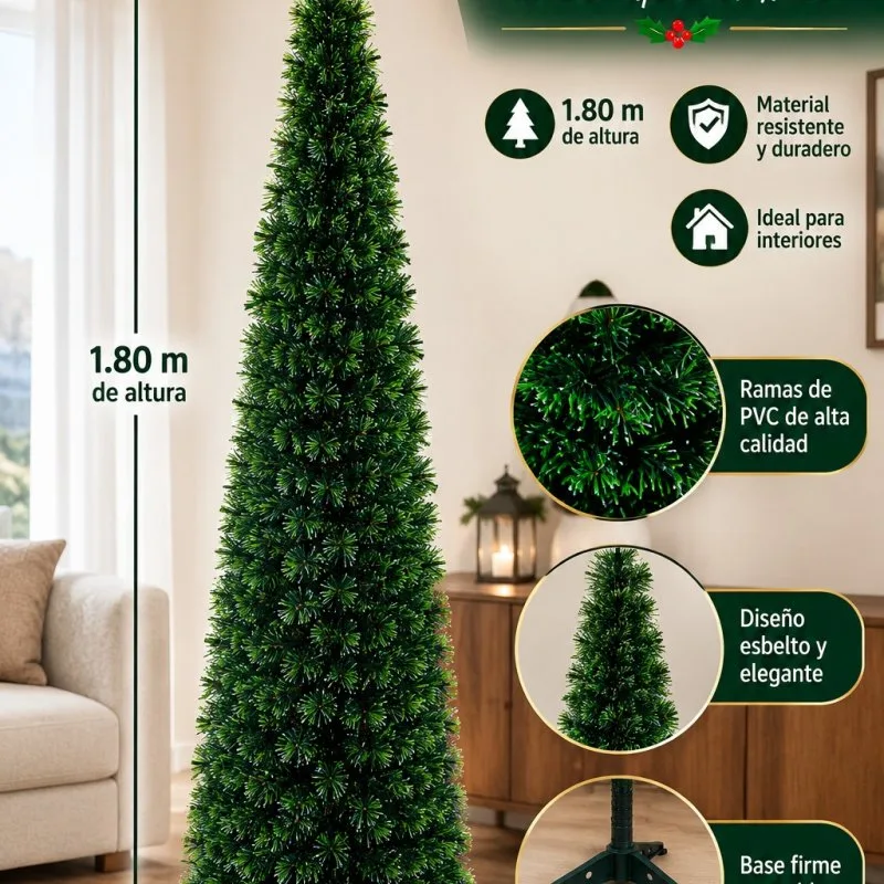ÁRBOL NAVIDEÑO DE 1.80 METROS
